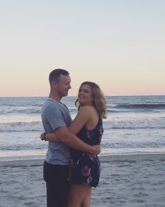 Beach vacay with my person.