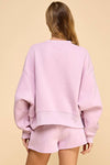 Lilac Lounge Sweatshort Set