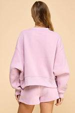 Lilac Lounge Sweatshort Set